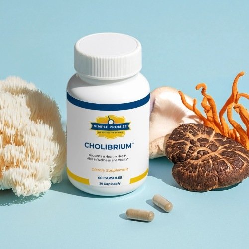 Cholibrium mushroom supplement bottle
